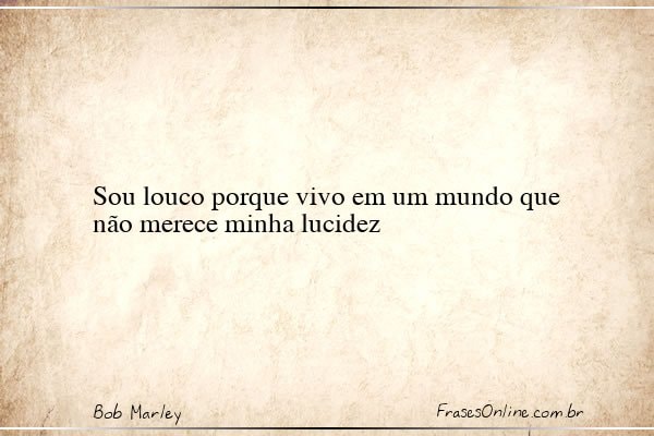 Frase de Bob Marley