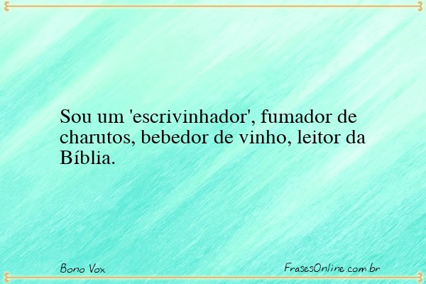 Frase de Bono Vox