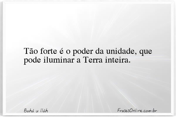 Frase de Bahá u lláh