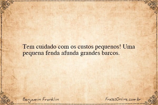 Frase de Benjamin Franklin