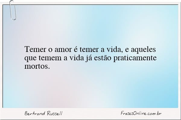 Frase de Bertrand Russell