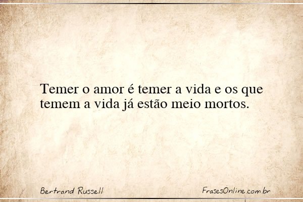 Frase de Bertrand Russell