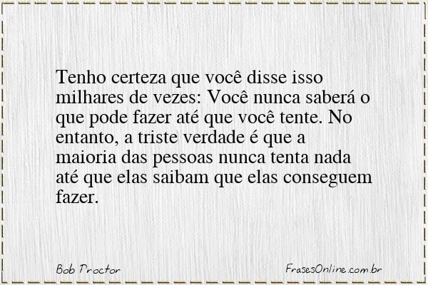 Frase de Bob Proctor