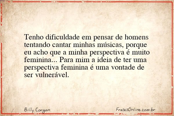 Frase de Billy Corgan