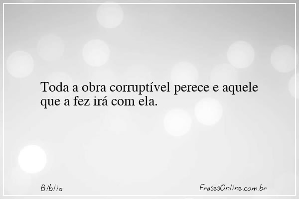 Frase de Bíblia
