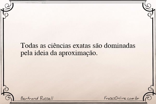Frase de Bertrand Russell