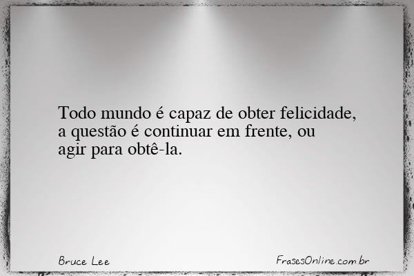 Frase de Bruce Lee