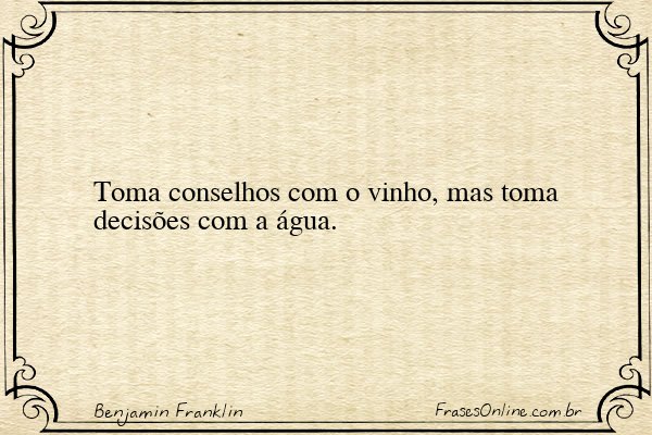 Frase de Benjamin Franklin
