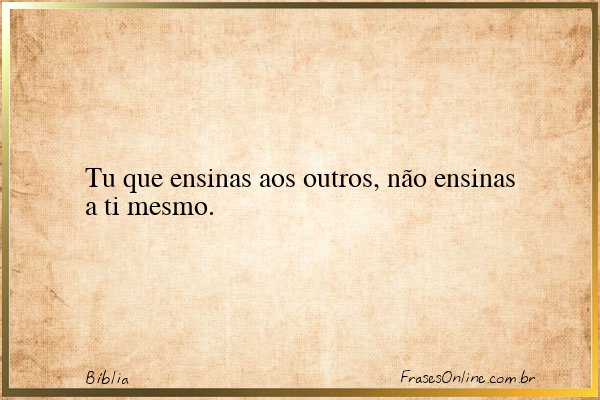 Frase de Bíblia