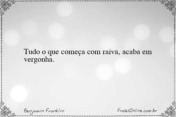 Frase de Benjamin Franklin