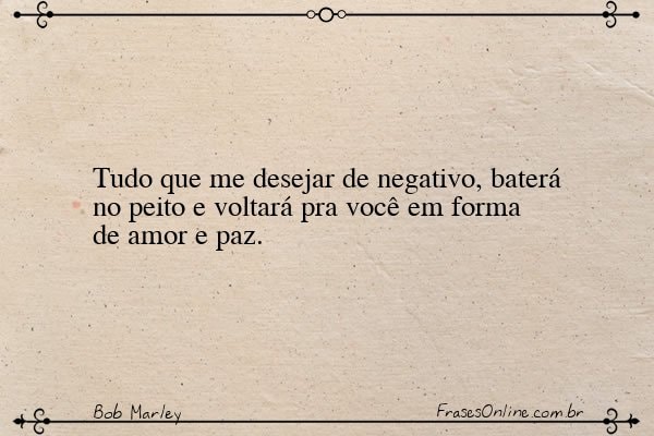 Frase de Bob Marley