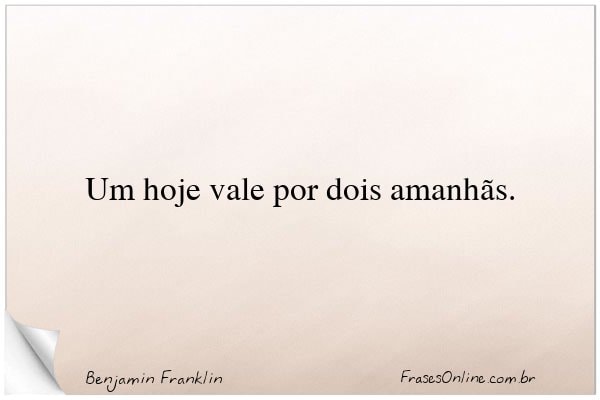 Frase de Benjamin Franklin