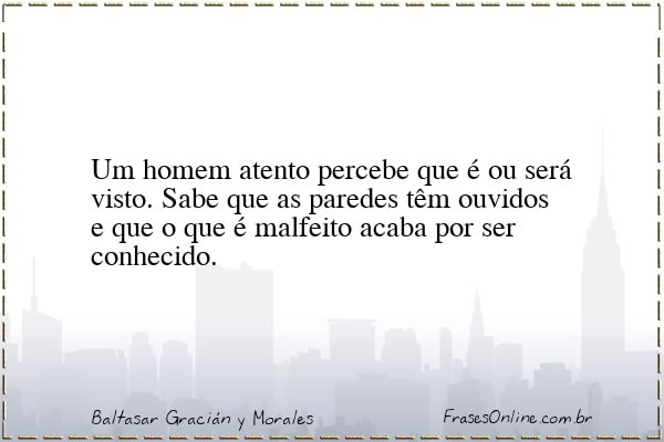 Frase de Baltasar Gracián y Morales