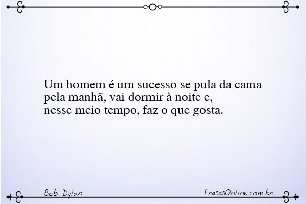 Frase de Bob Dylan