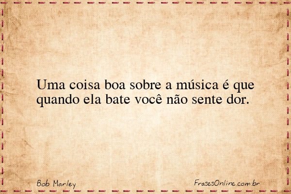 Frase de Bob Marley