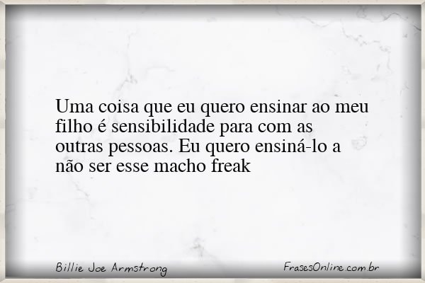 Frase de Billie Joe Armstrong