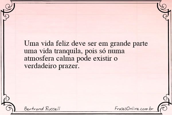 Frase de Bertrand Russell
