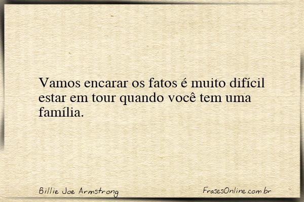 Frase de Billie Joe Armstrong