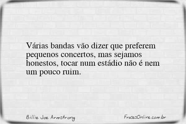 Frase de Billie Joe Armstrong