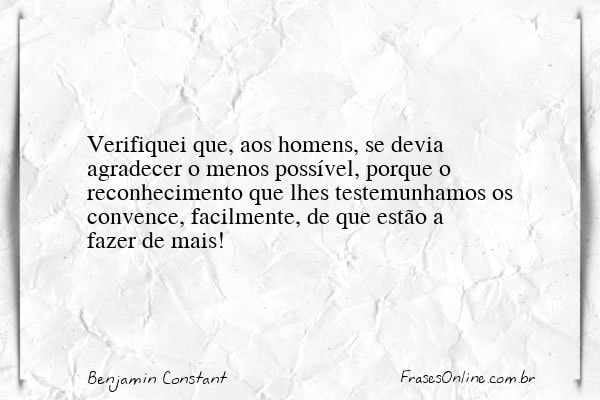 Frase de Benjamin Constant