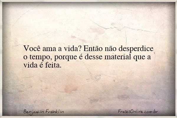 Frase de Benjamin Franklin