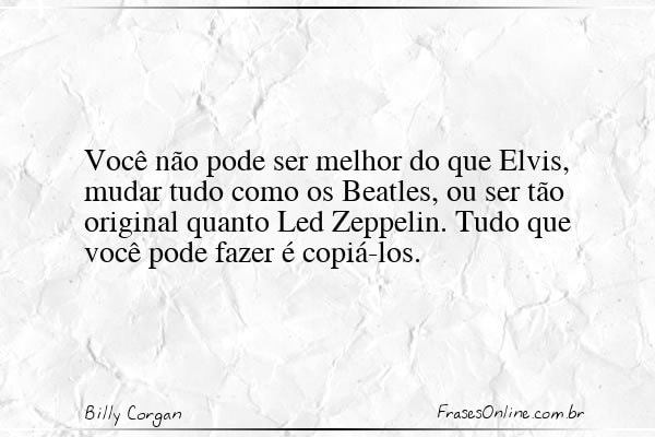 Frase de Billy Corgan