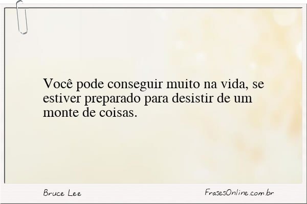 Frase de Bruce Lee