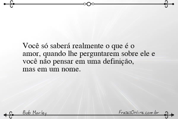 Frase de Bob Marley