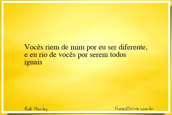 Frase de Bob Marley