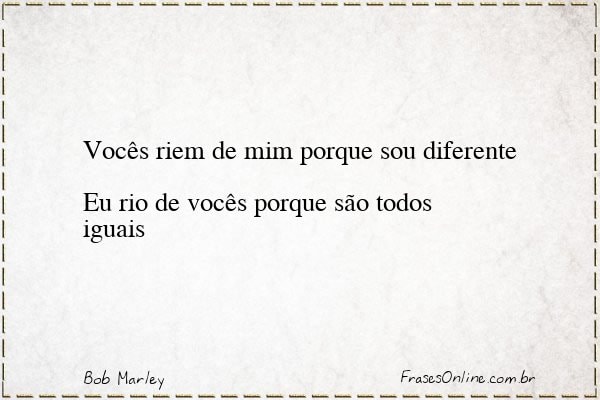 Frase de Bob Marley