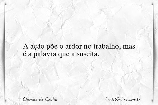 Frase de Charles de Gaulle