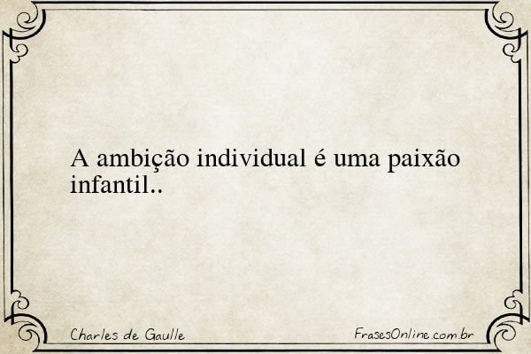Frase de Charles de Gaulle