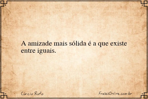 Frase de Cúrcio Rufo