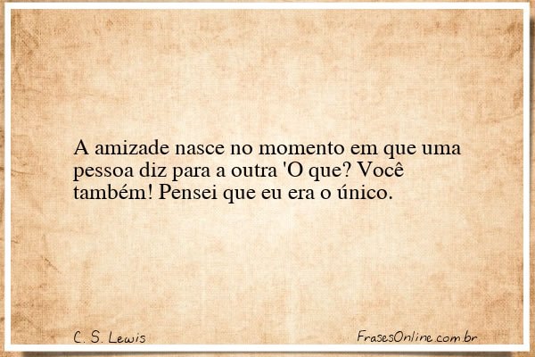 Frase de C. S. Lewis
