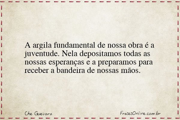 Frase de Che Guevara