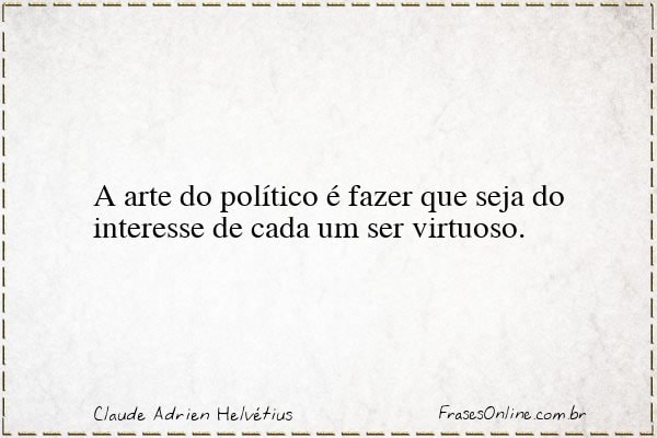 Frase de Claude Adrien Helvétius