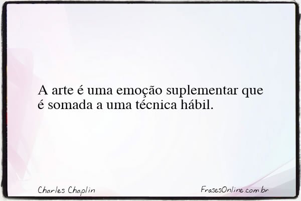 Frase de Charles Chaplin