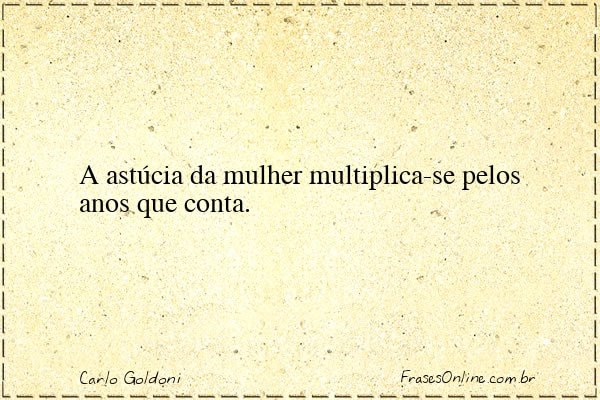 Frase de Carlo Goldoni