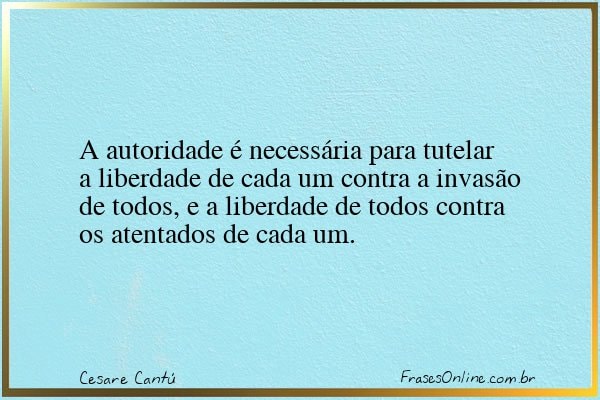 Frase de Cesare Cantú