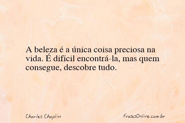 Frase de Charles Chaplin
