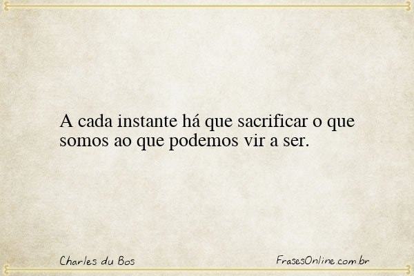 Frase de Charles du Bos