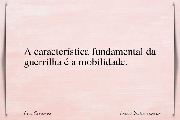 Frase de Che Guevara