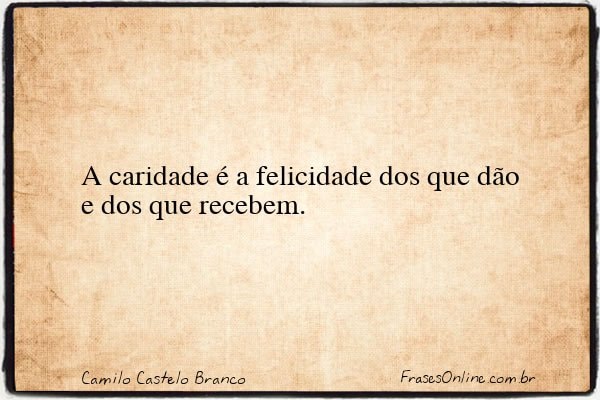 Frase de Camilo Castelo Branco