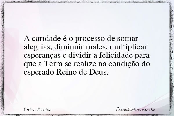 Frase de Chico Xavier