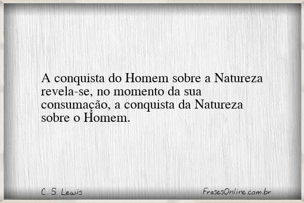 Frase de C. S. Lewis