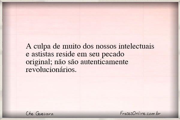 Frase de Che Guevara
