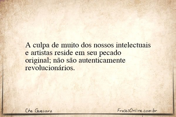 Frase de Che Guevara
