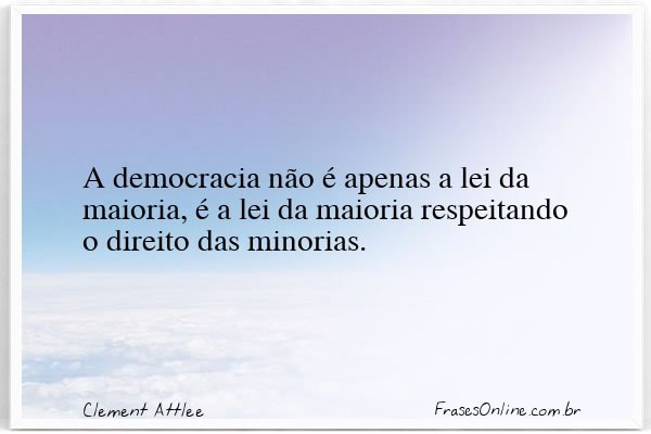 Frase de Clement Attlee