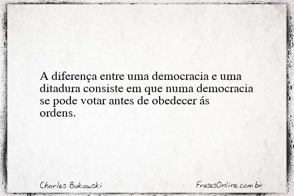 Frase de Charles Bukowski