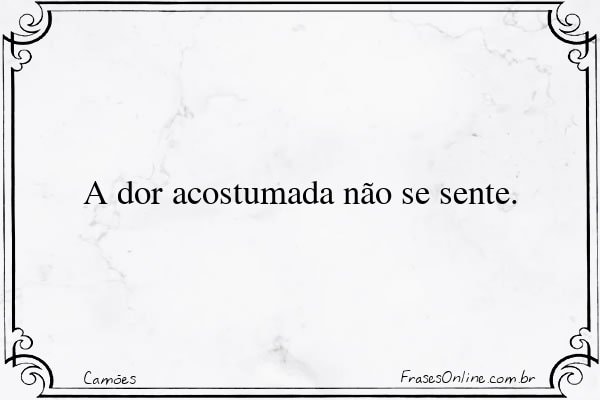 Frase de Camões